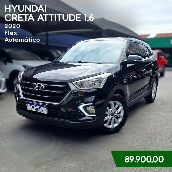Carro Hyundai Creta 2020 Attitude 1.6 (Aut) (Flex) (PCD)