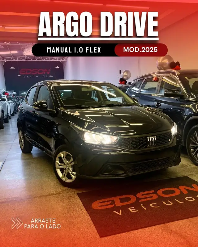 Carro Fiat Argo 2025 Drive 1.0