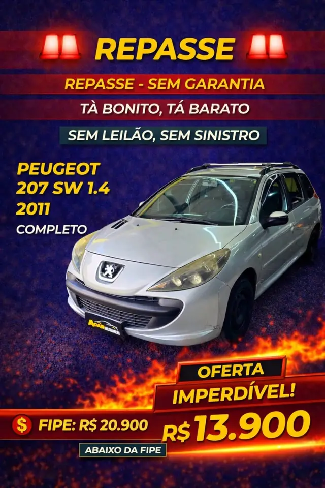 Carro Peugeot 207 SW 2011 XR S 1.4 8V (flex)