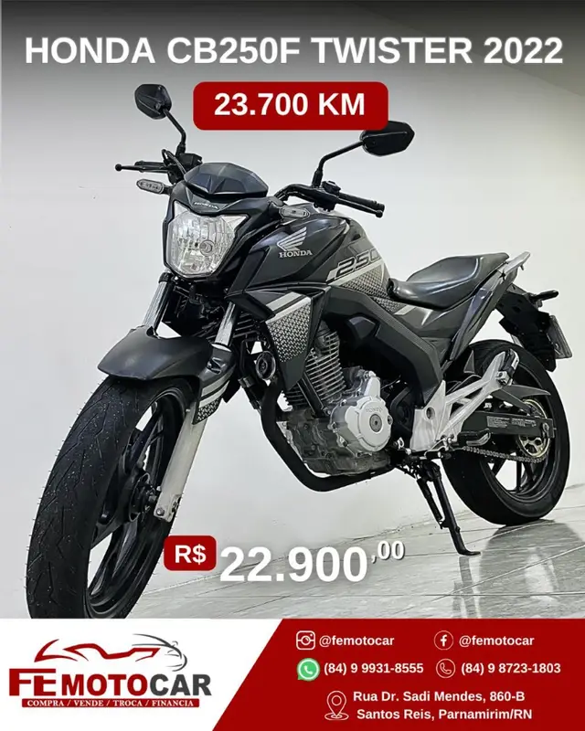 Moto Honda CB 250F Twister 2022 (CBS)