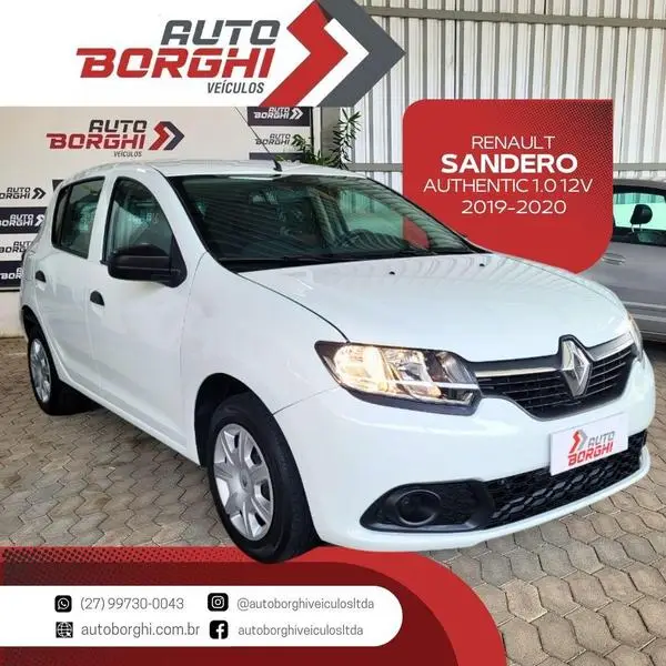 Carro Renault Sandero 2020 Authentique 1.0 12V SCe (Flex)