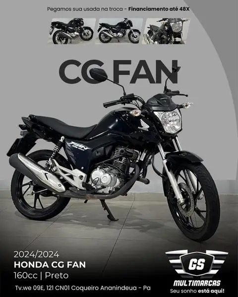 Moto Honda CG 160 2024 Fan