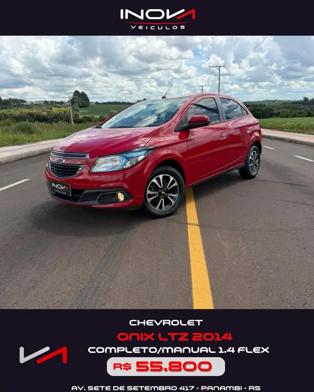 Carro Chevrolet Onix 2014 HATCH LTZ 1.4 8V FlexPower 5p Mec.