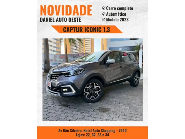 Carro Renault Captur 2023 Iconic 1.3 TB 16V Flex 5p Aut.
