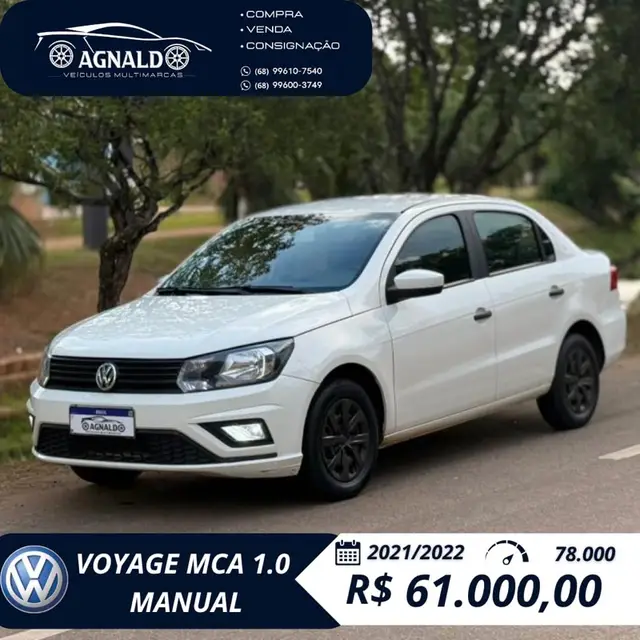 Carro Volkswagen Voyage 2022 1.0 MPI (Flex)