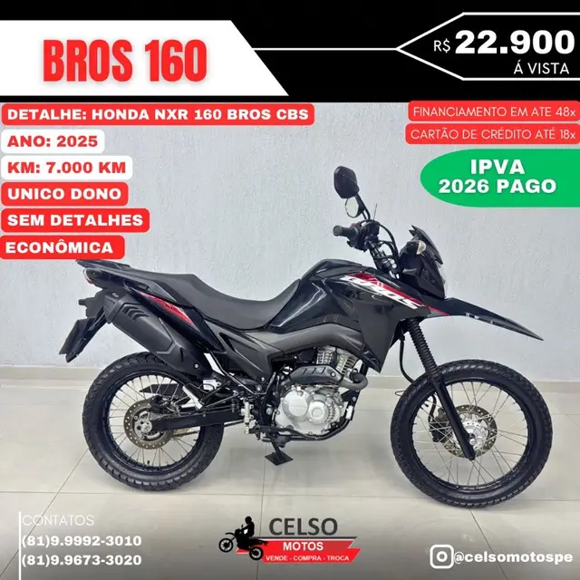 Moto Honda NXR 160 2025 Bros ABS