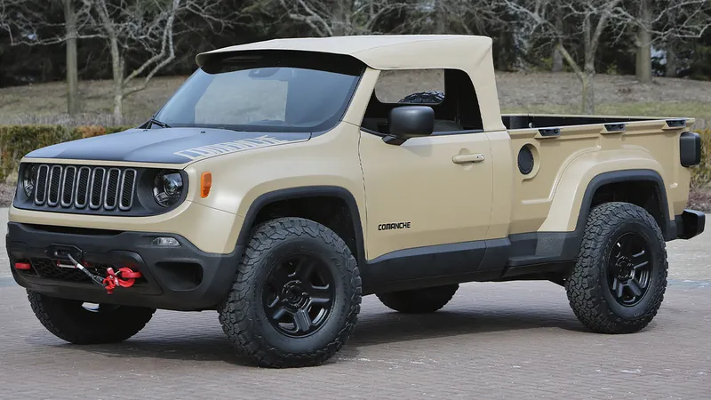 Jeep Renegade picape tinha motor diesel e poderia ser rival de Strada e Tukan