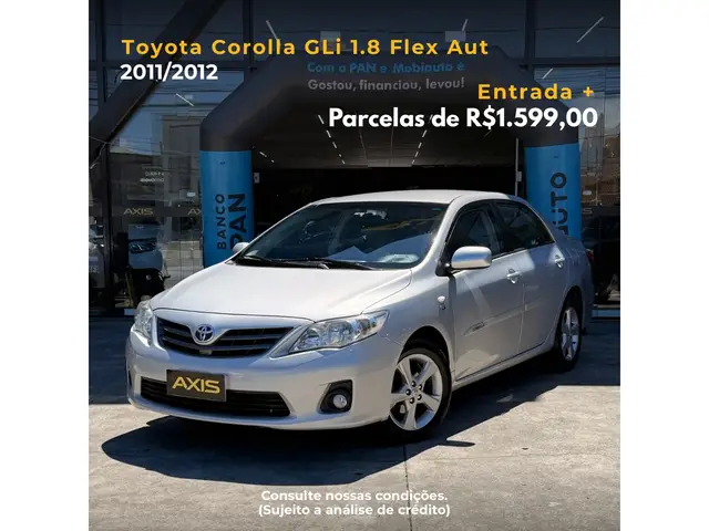 Carro Toyota Corolla 2012 Sedan 1.8 Dual VVT-i  XLI (aut) (flex)