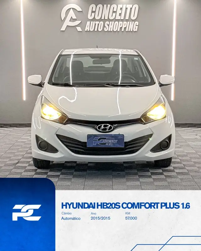 Carro Hyundai HB20S 2015 1.6 Comfort Plus (Flex)