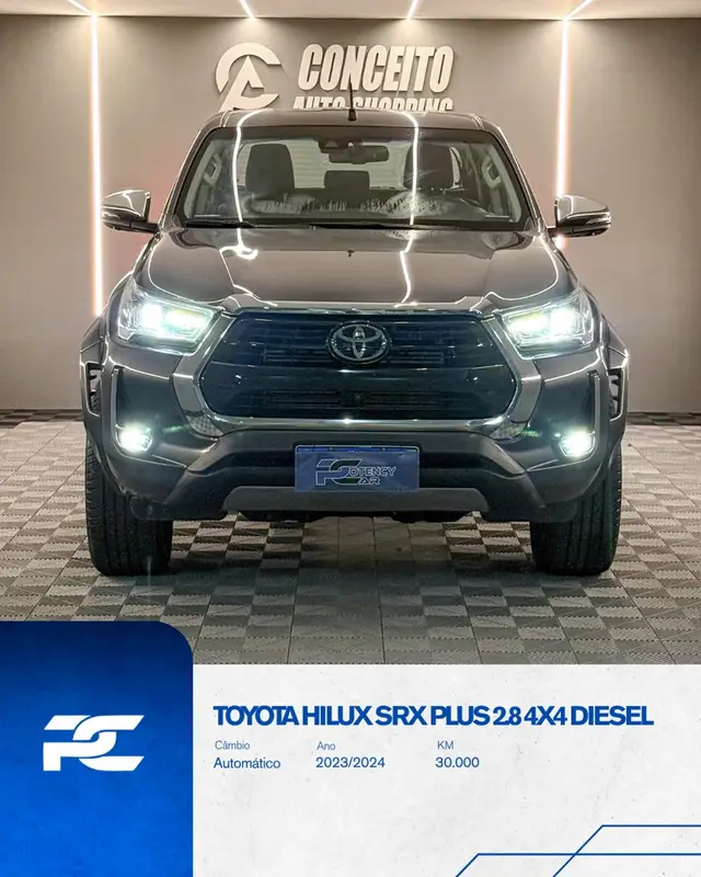 Carro Toyota Hilux Cabine Dupla 2024 SRX Plus 4x4 2.8 Diesel