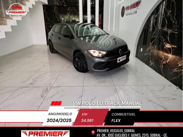 Carro Volkswagen Polo 2025 Track 1.0 Flex 12V 5p