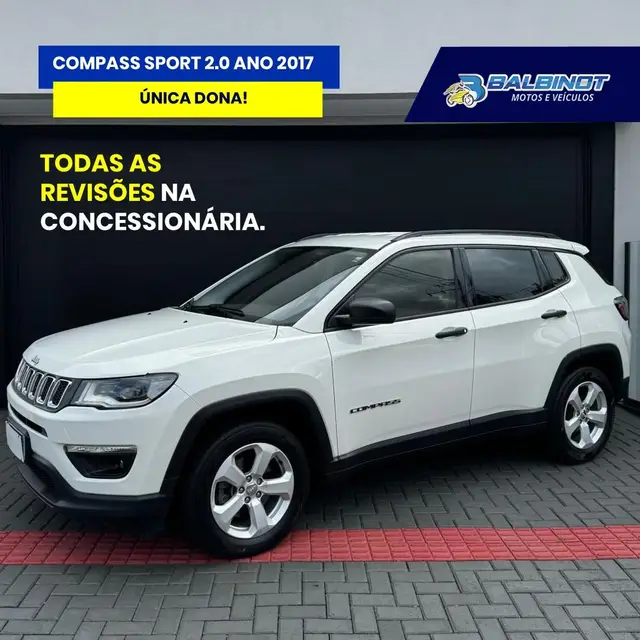 Carro Jeep Compass 2017 2.0 Sport 4x2 (Aut) (Flex)