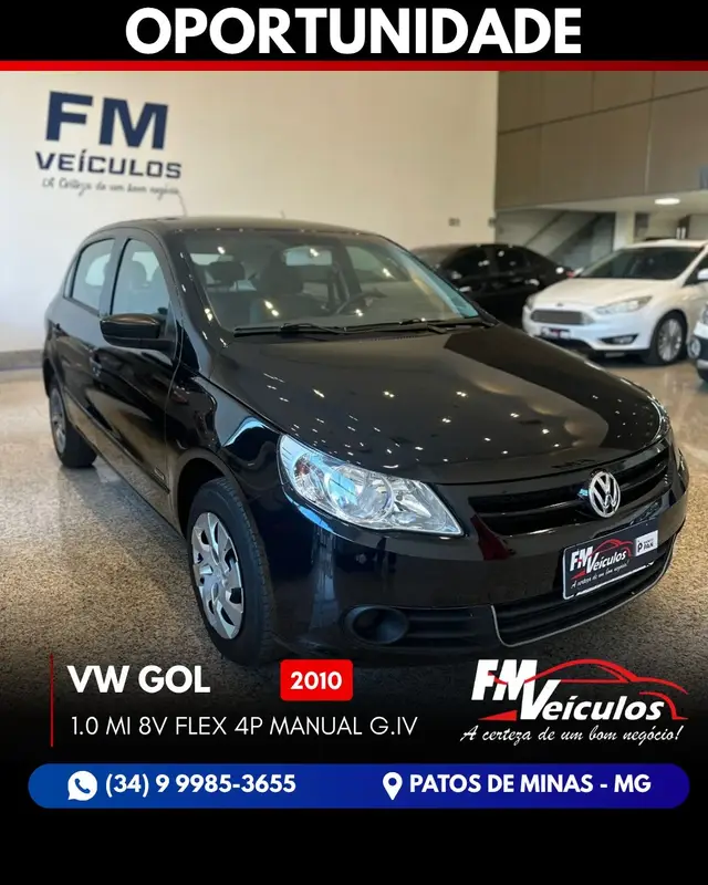 Carro Volkswagen Gol 2010 1.0 (G5) (Flex)