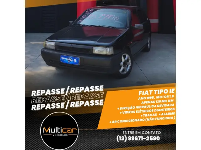 Carro Fiat Tipo 1995 1.6IE