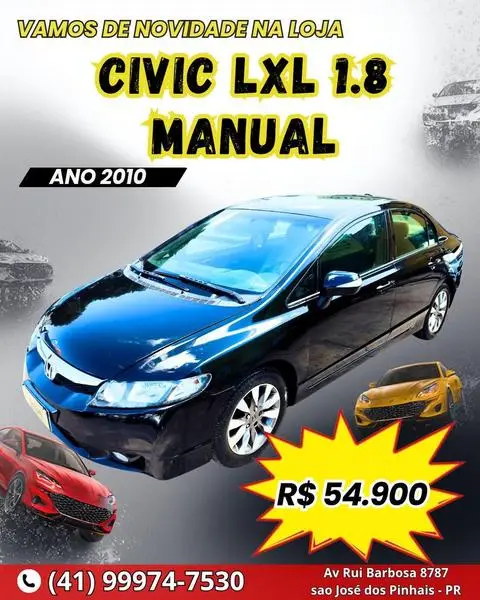 Carro Honda Civic 2010 New  EXS 1.8 16V (Aut) (Flex)