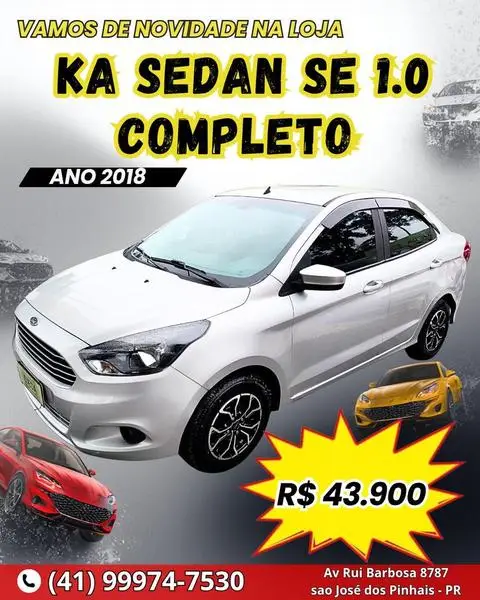 Carro Ford Ka Sedan 2018 SE 1.0 (Flex)