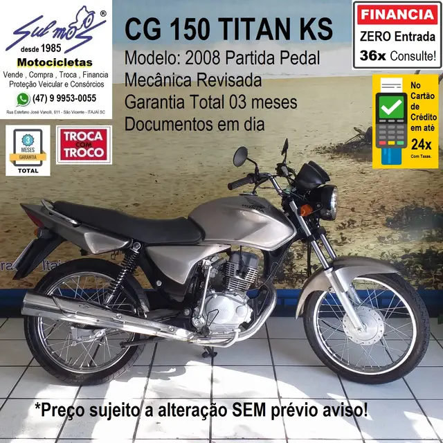 Moto Honda CG 150 2008 Titan KS