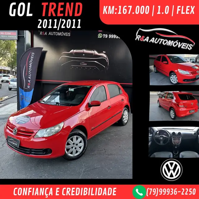 Carro Volkswagen Gol 2011 1.0 (G5) (Flex)