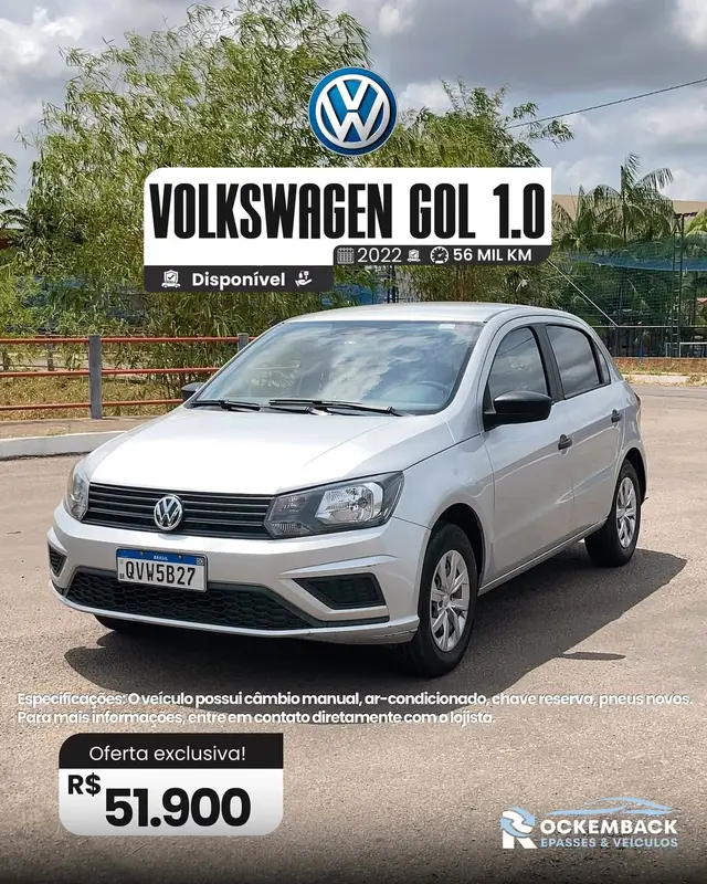Carro Volkswagen Gol 2022 1.0 12v (Flex)