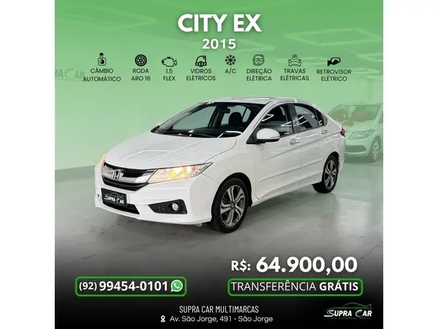 Carro Honda City 2015 LX 1.5 CVT (Flex)