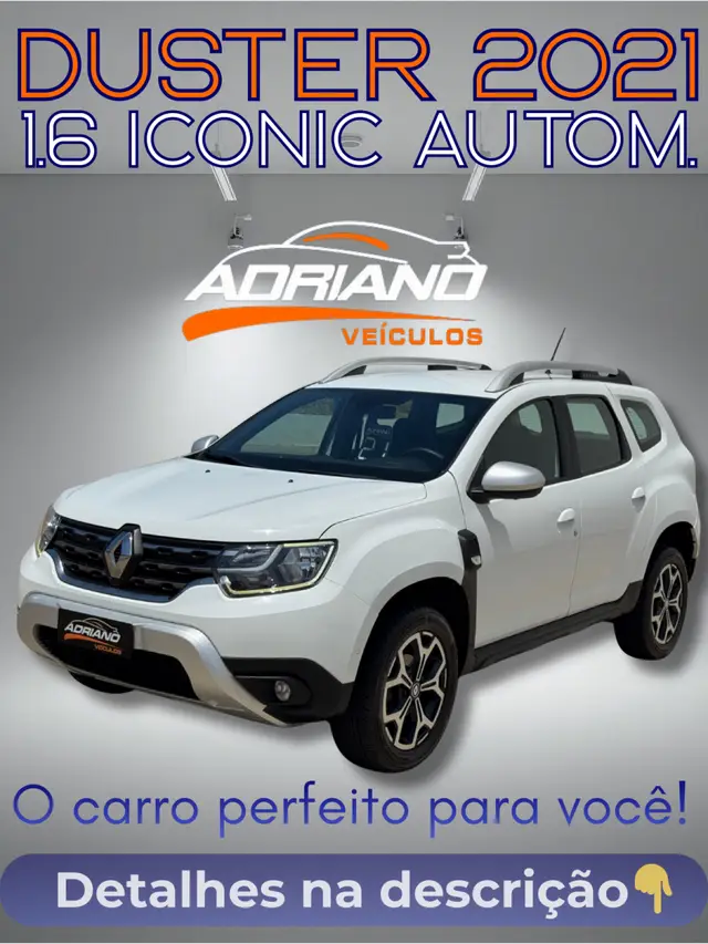 Carro Renault Duster 2021 Iconic 1.6 16V (Flex) CVT