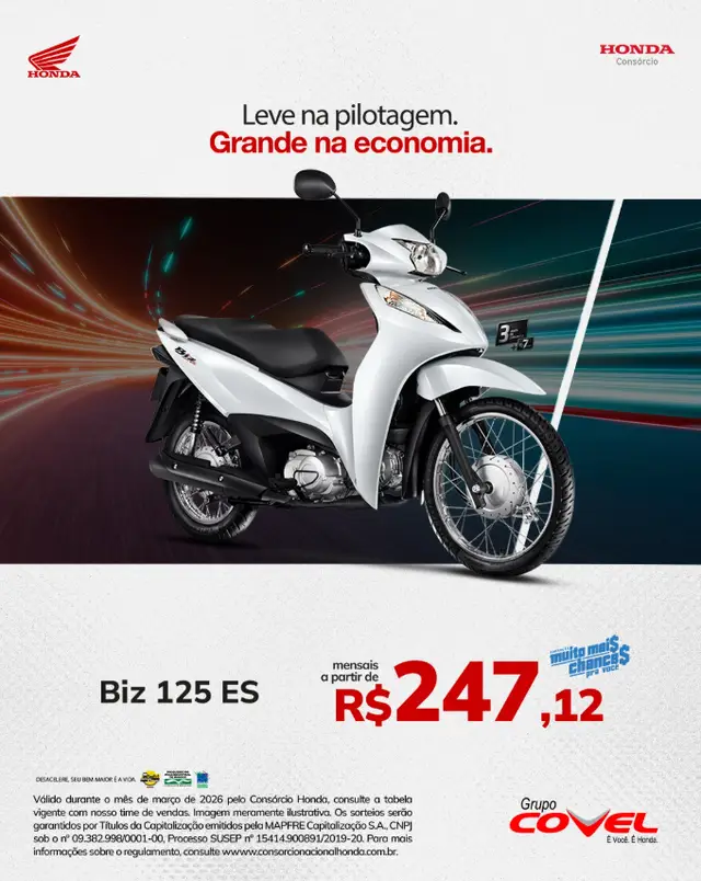 Moto Honda Biz 125 2025 ES