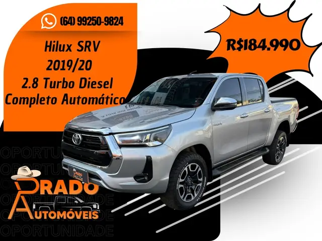 Carro Toyota Hilux Cabine Dupla 2020 Hilux 2.8 TDI SRV CD 4x4 (Aut)