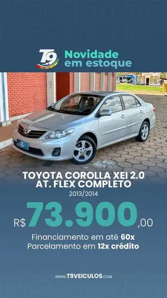 Carro Toyota Corolla 2014 2.0 Altis Multi-Drive S (Flex)