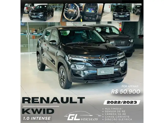 Carro Renault Kwid 2023 Intense 1.0 12v SCe (Flex)