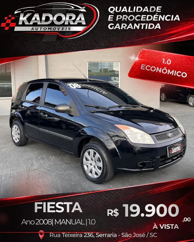 Carro Ford Fiesta Sedan 2008 1.0 (Flex)