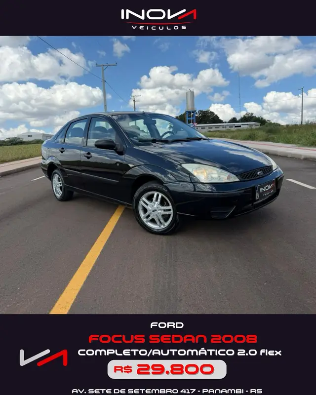 Carro Ford Focus Sedan 2008 FC 2.0 16V