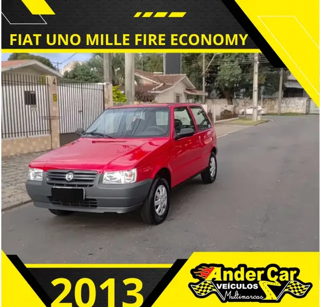 Carro Fiat Uno Mille 2013 Fire Economy 1.0 (Flex) 2p