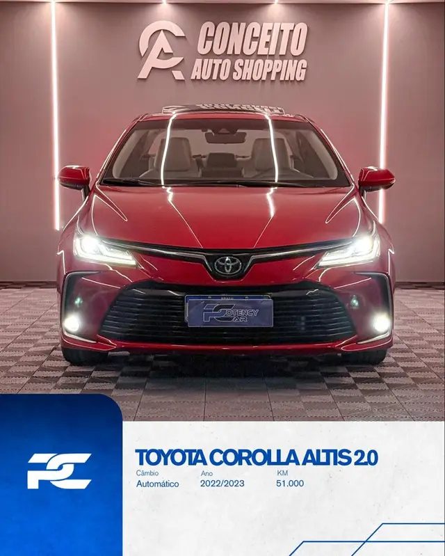 Carro Toyota Corolla 2023 Altis Premium 2.0 Flex
