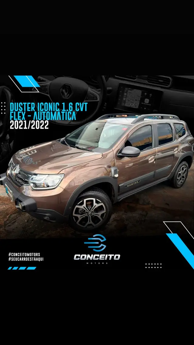 Carro Renault Duster 2022 Iconic 1.6 16V (Flex) CVT
