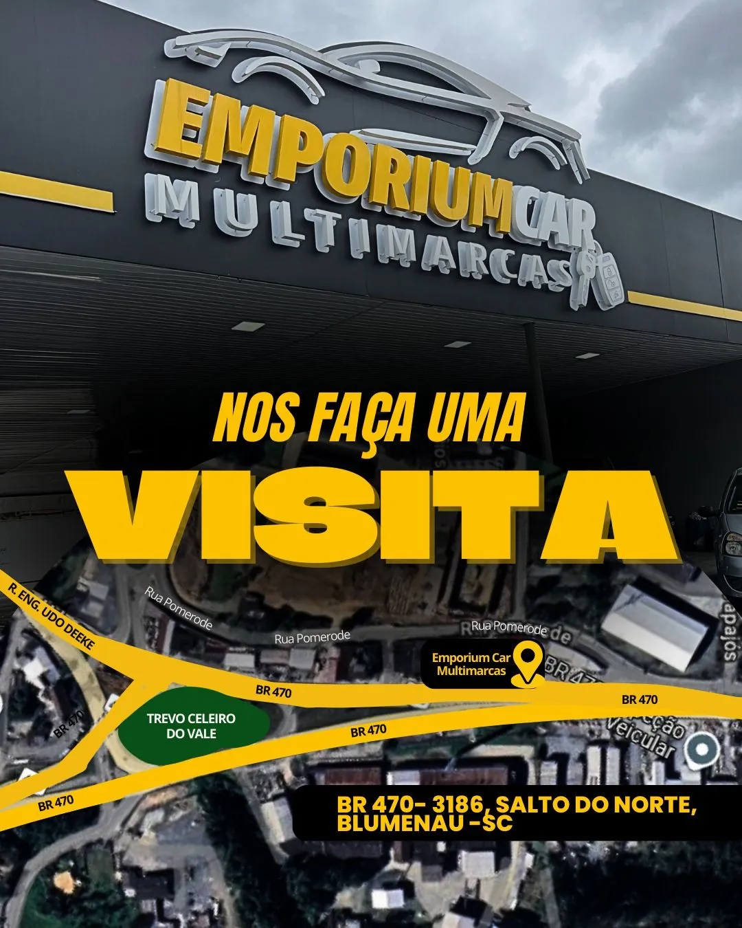Fachada da loja Veículos à venda em EMPORIUM CAR MULTIMARCAS - Blumenau - SC