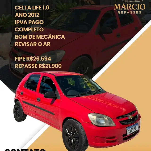 Carro Chevrolet Celta 2012 LS 1.0 (Flex) 4p