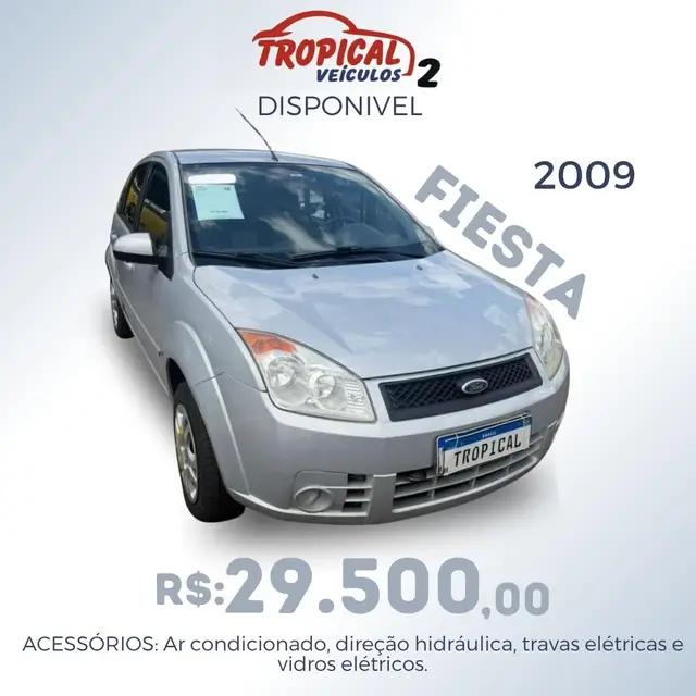 Carro Ford Fiesta Hatch 2009 1.6 (Flex)