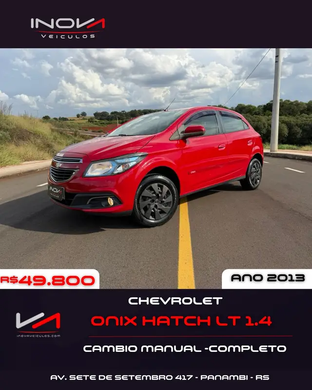 Carro Chevrolet Onix 2013 1.4 LT SPE/4