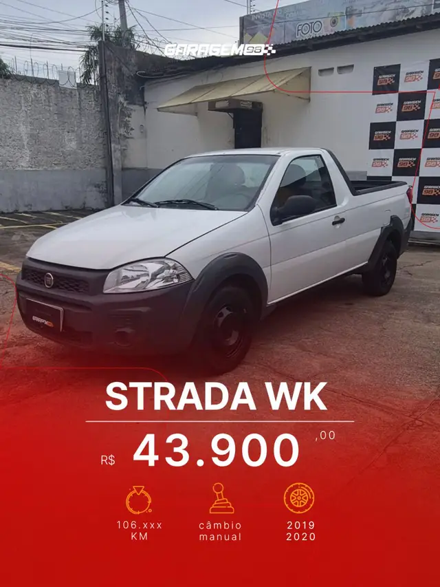 Carro Fiat Strada 2020 Working 1.4 (Flex)