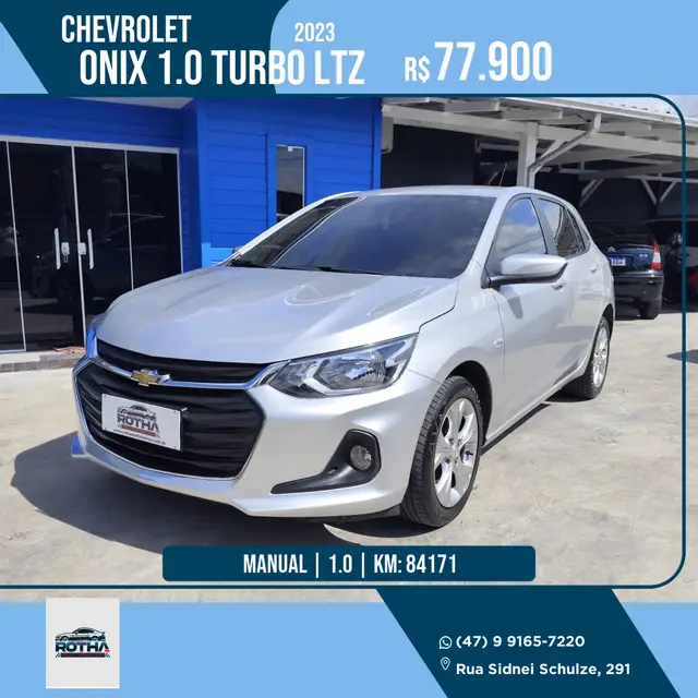 Carro Chevrolet Onix 2023 RS 1.0 Turbo (Aut.)