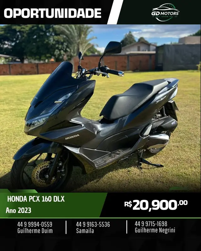 Moto Honda PCX 160 2023 DLX ABS
