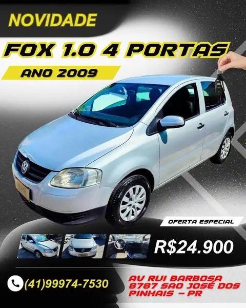 Carro Volkswagen Fox 2009 1.0 8V (Flex)
