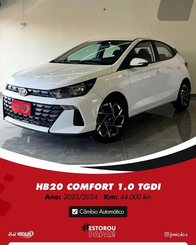 Carro Hyundai HB20 2024 Comfort 1.0 TGDI (Aut.)
