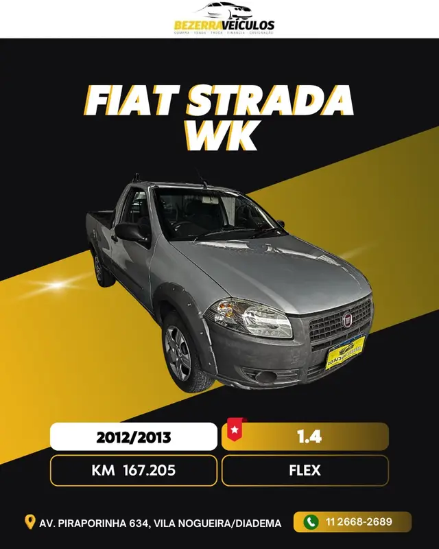 Carro Fiat Strada 2013 Working 1.4 (Flex)