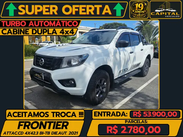 Carro Nissan Frontier 2021 2.3 CD Turbo Attack TDI Auto 4x4
