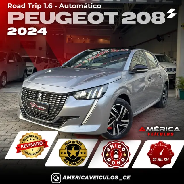 Carro Peugeot 208 2024 Roadtrip 1.6