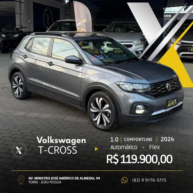 Carro Volkswagen T-Cross 2024 1.0 200 TSI Comfortline (Aut) (Flex)