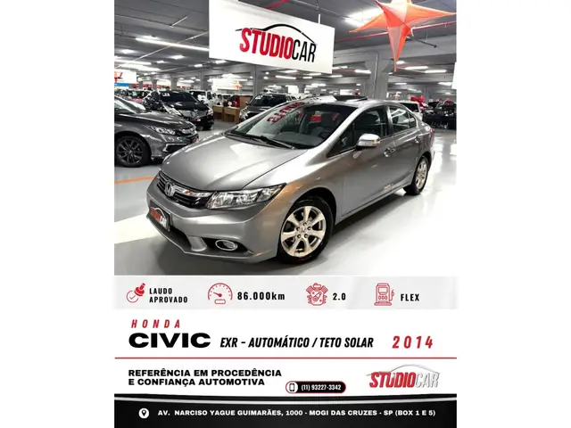 Carro Honda Civic 2014 New  EXR 2.0 i-VTEC (Aut) (Flex)
