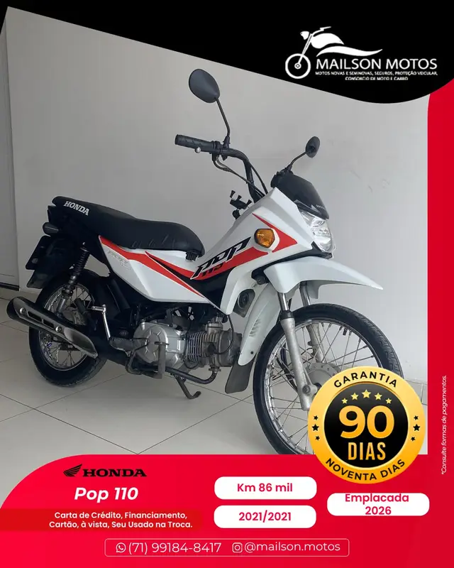 Moto Honda Pop 110i 2021 110i