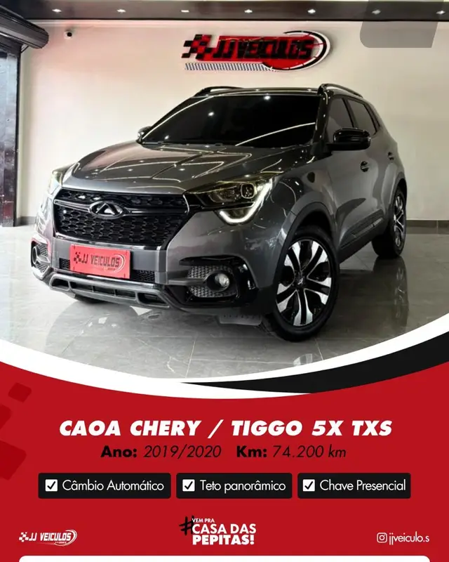 Carro CAOA Chery Tiggo 5X 2020 1.5 TXS Turbo Flex (Aut)